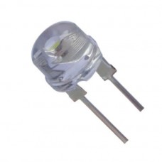 LED - Super Bright Clear - 8mm - 0.5W - White